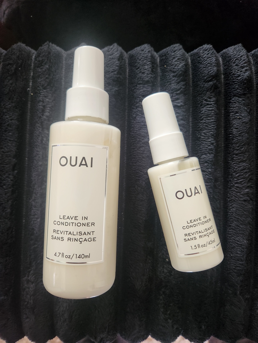 OUAI Leave In Conditioner 4.7oz & Travel 1.5oz Bundle